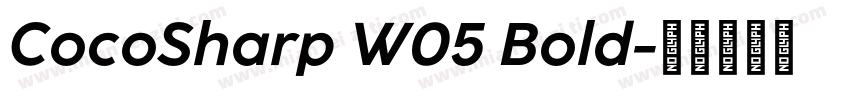 CocoSharp W05 Bold字体转换